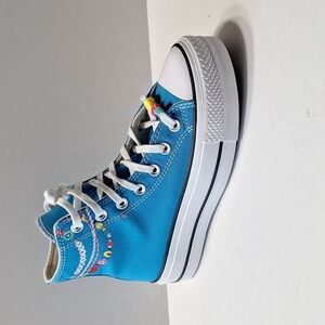 Chuck Taylor NEW All Star Lift Platform High Top Embroidered Bracelet Sneakers 6